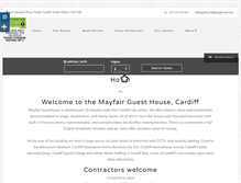 Tablet Screenshot of mayfaircardiff.com